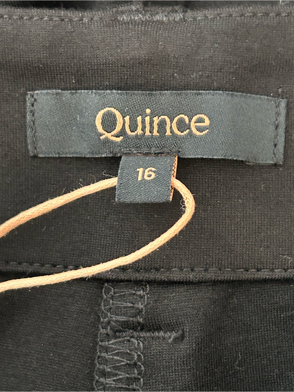 Quince Ultra-Stretch Ponte Cropped Wide Leg Pants Black 16 NWT - Picture 5 of 15